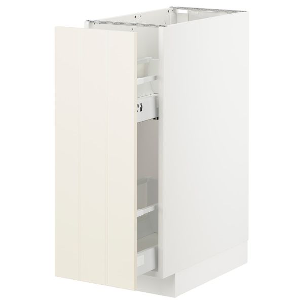 Напольный шкаф, выдвижной внутри элем, белый/Хитарп белый с оттенком 30x60 см IKEA METOD МЕТОД 493.007.71 - схема-чертеж с размерами