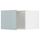Верхний шкаф для холодильник, морозильник, 60x40 см, белый, Kallarp серо-синий светлый IKEA METOD МЕТОД 694.789.90