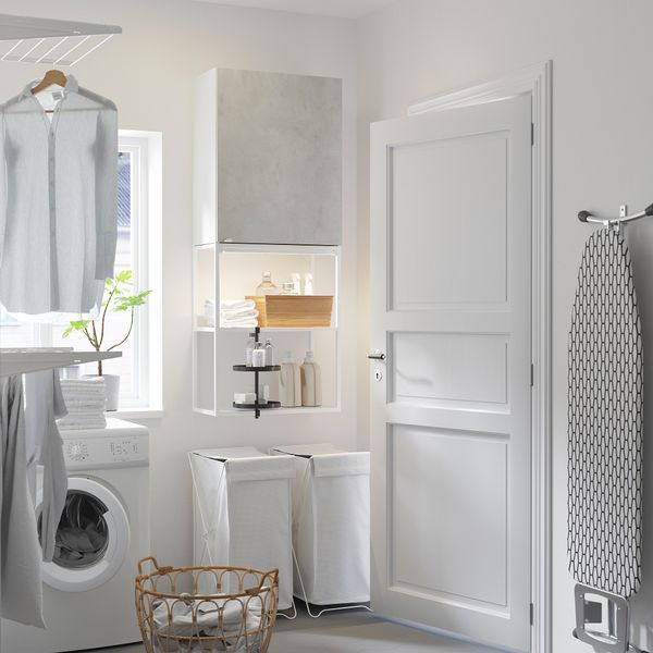 Комбинация для хранения, 60x32x150 см, белый IKEA BEGIVENHET БЕГИВЕНХЕТ 193.314.63 - фото 4