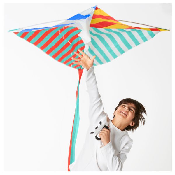 Воздушный змей ЛАТТО, разноцветный - схема-чертеж с размерами