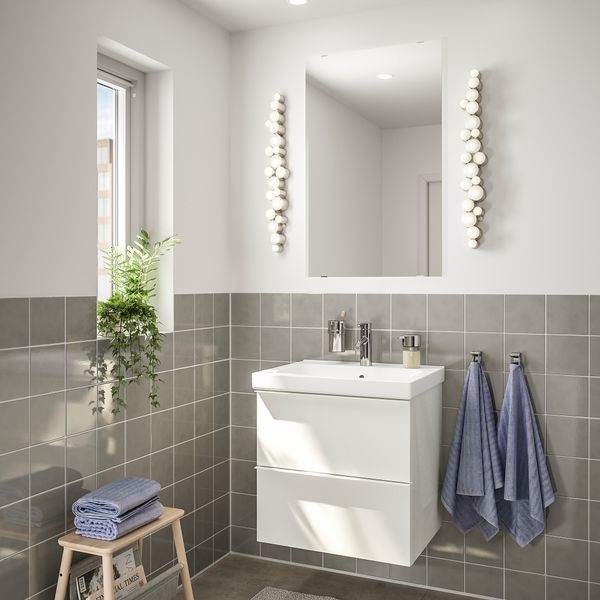 Комплект мебели для ванной, 4 предмета, 63 cm IKEA ODENSVIK ОДЕНСВИК, GODMORGON ГОДМОРГОН 093.324.58 - фото 3