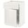 Напольный шкаф для варочной панели, ящик, 2 проволочных корзины МЕТОД / ФОРВАРА, белый, Сэведаль белый (60x60 см)