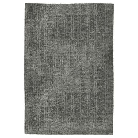 Ковер, короткий ворс, светло-серый 60x90 см IKEA LANGSTED ЛАНГСТЕД 404.459.38