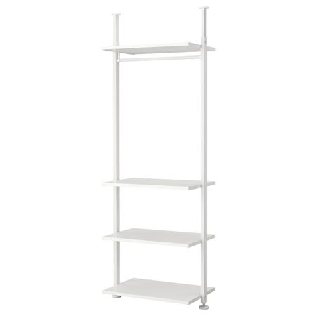 Гардероб, комбинация, белый 92x51x222-350 см IKEA ELVARLI ЭЛВАРЛИ 192.039.98