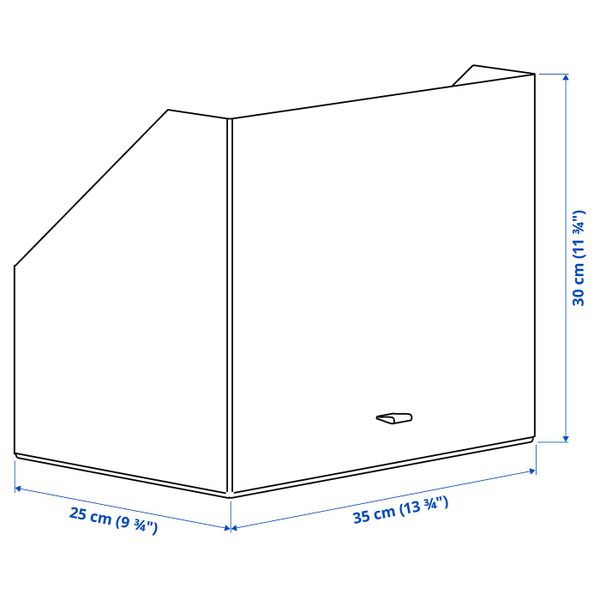 Коробка, темно-коричневый 25x35x30 см IKEA ANILINARE АНИЛИНАРЕ 804.767.63 - схема-чертеж с размерами