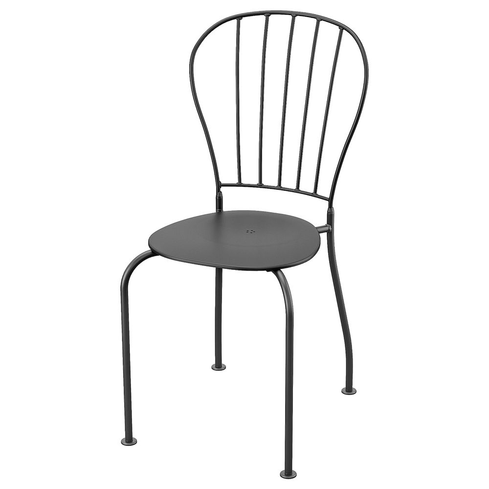 Садовый стул, серый IKEA LÄCKÖ ЛЭККЭ 803.761.36 - фото 1