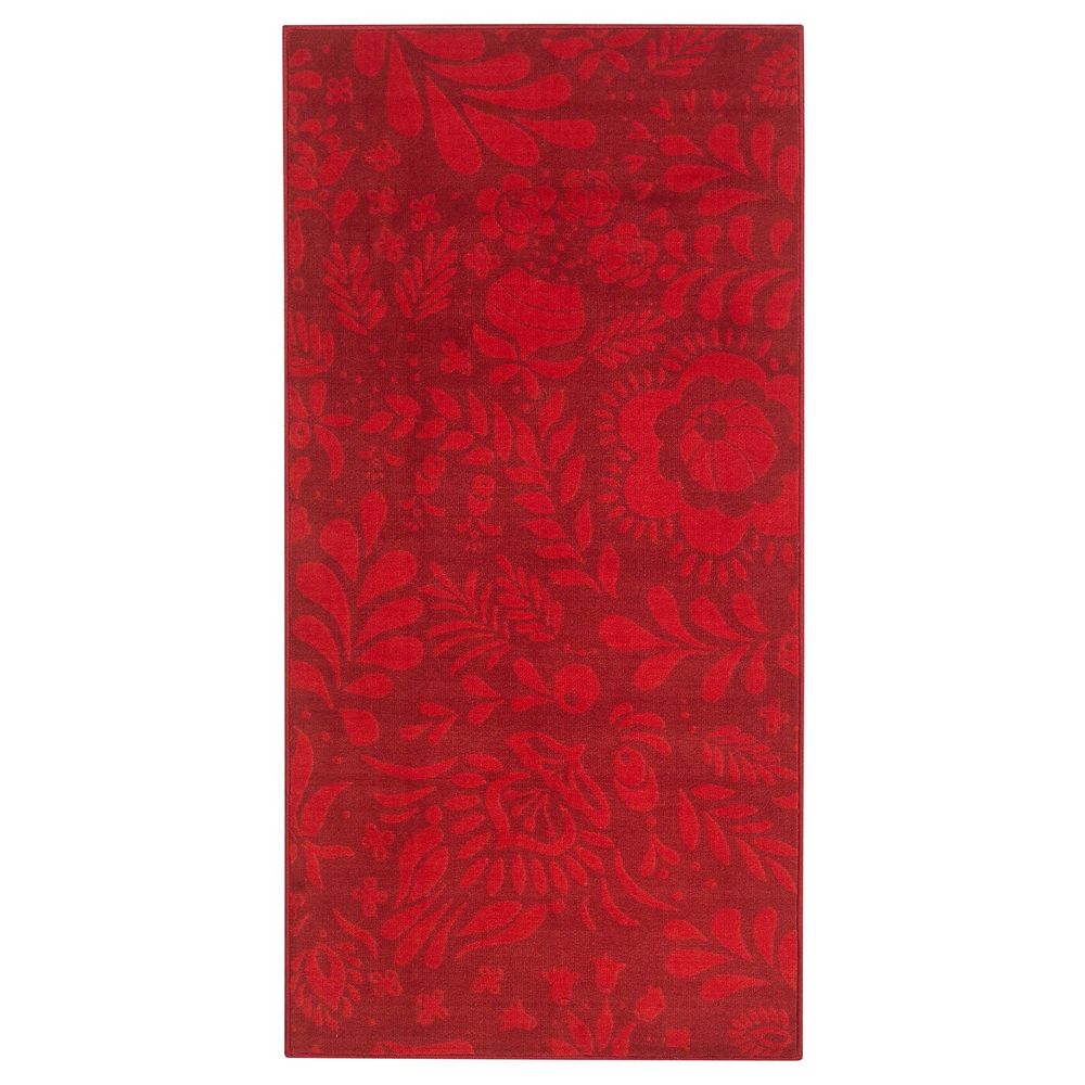 Ковер, короткий ворс, красный, 75x150 см IKEA ВИНТЕР 2019 904.502.82 - фото 1