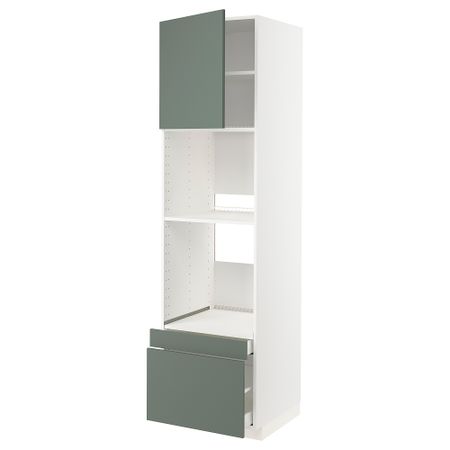 Высокий шкаф для духовки, комбинированный духовка + дверца, 2 ящика IKEA METOD МЕТОД, MAXIMERA МАКСИМЕРА 494.648.66