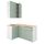 Кухня, серо-зеленый 120x180x265 см IKEA KNOXHULT КНОКСХУЛЬТ 094.091.84