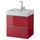 Шкаф для раковины с 2 ящиками ГОДМОРГОН / БРОВИКЕН, красный