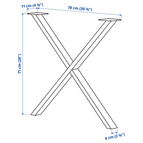 IKEA, дополнительный ракурс - схема-чертеж с размерами