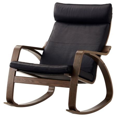 Кресло-качалка, коричневый, Смидиг черный IKEA ПОЭНГ 692.515.95
