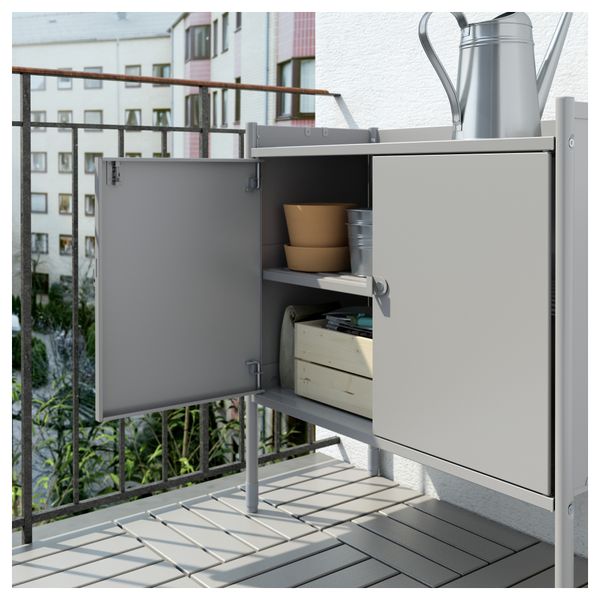 Шкаф для дома/сада ХИНДЭ, серый (78x82 см) - фото 5