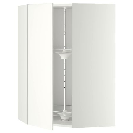 Угловой навесного шкаф с вращающейся секц, белый/Хэггеби белый 68x100 см IKEA METOD МЕТОД 892.261.52