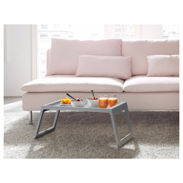 Поднос на ножках КЛИПСК, серый - схема-чертеж с размерами