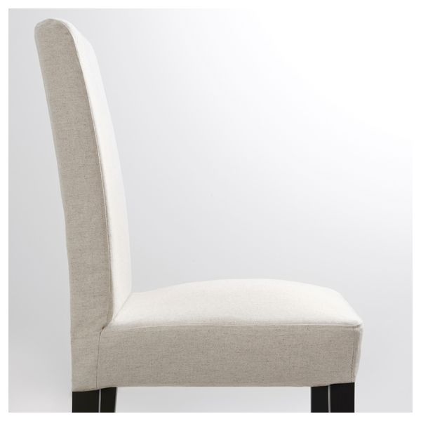 Стул ХЕНРИКСДАЛЬ, коричнево-чёрный, Линнерид неокрашенный - фото 3