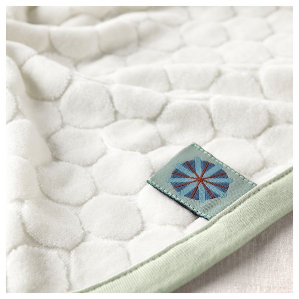 Одеяло детское ТИЛЛГИВЕН, белый, светло-зеленый (90x90 см) - схема-чертеж с размерами