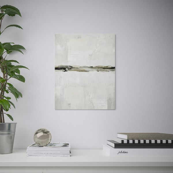 Картина, Пейзаж в бежевых тонах, 40x50 см IKEA ПЬЕТТЕРИД 204.382.36 - схема-чертеж с размерами