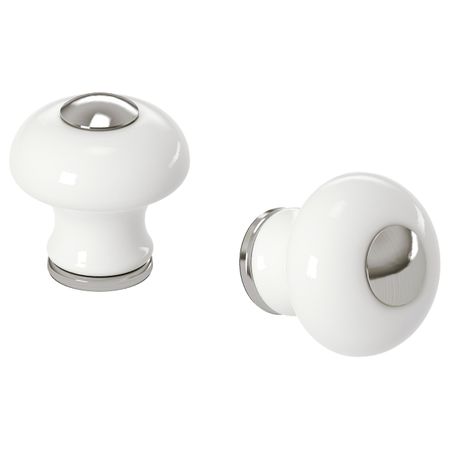 Ручка мебельная, фарфор белый 23 мм IKEA HISHULT ХИСГУЛЬТ 803.669.91