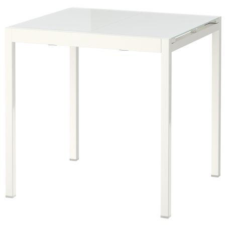 Раздвижной стол ГЛИВАРП, белый (75/115x70 см)
