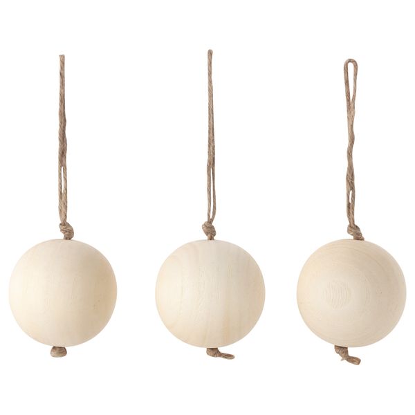 Украшение, шар ВИНТЕР 2015, дерево (6.5 см) - схема-чертеж с размерами