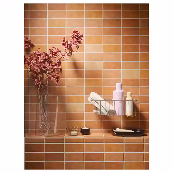 KROKFJORDEN Корзина/полка на присосках - оцинкованный 24x11 см - фото 5