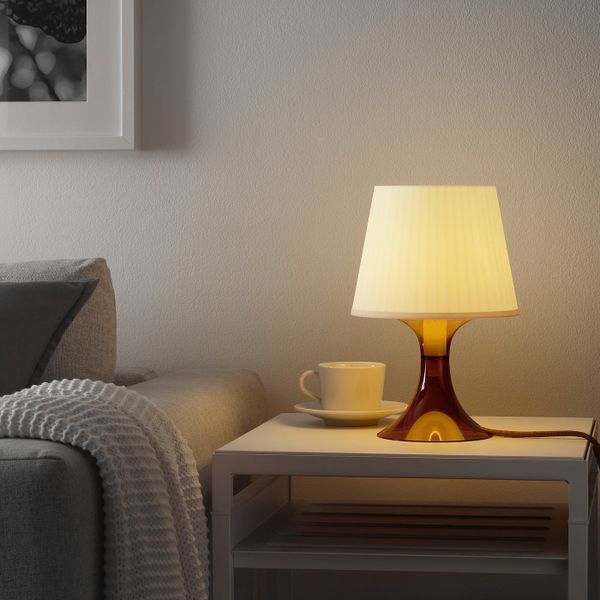 Лампа настольная, коричневый 29 см IKEA ЛАМПАН 103.990.61 - фото 2