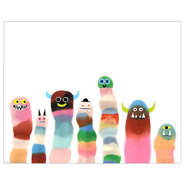 Постер, Демоны-черви, 50x40 см IKEA DRÖMBILD ДРЁМБИЛЬД 405.788.86 - фото 1