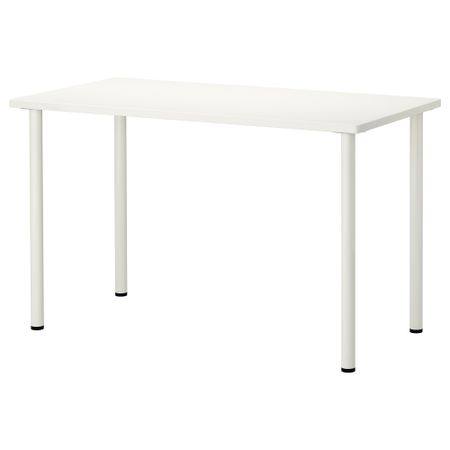 Стол ХИССМОН / АДИЛЬС, белый (120x60 см)