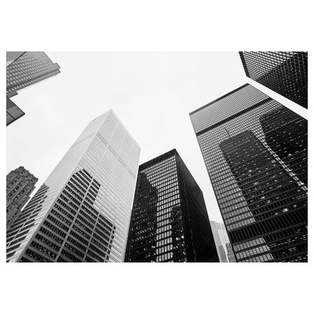 Холст, черные и белые небоскребы, 200x140 см IKEA BJÖRKSTA БЬЁРКСТА 905.093.67