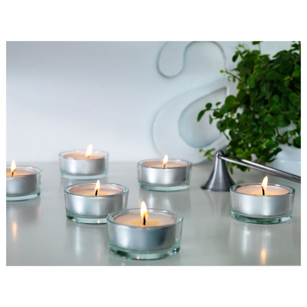 Аромат свеча в металической подставке СИНЛИГ, Ванильное удовольствие естественный, естественный - фото 3