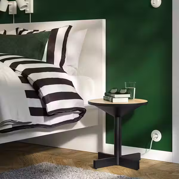 GRIMSARBO ГРИМСАРБО Придиванный столик - сосновая фанера/чёрный - фото 3