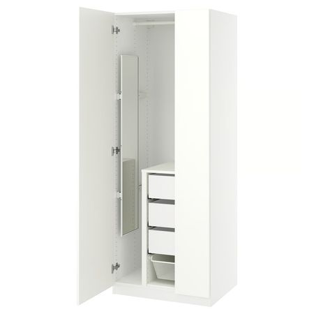 PAX / FORSAND Гардероб, комбинация - белый/белый 75x60x201 см