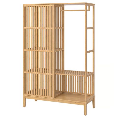 NORDKISA Открытый гардероб/раздвижная дверь - бамбук 120x186 см