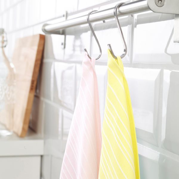 Полотенце кухонное, желтый/светло-розовый 50x70 см IKEA TIMVISARE ТИМВИСАРЕ 903.717.94 - фото 1