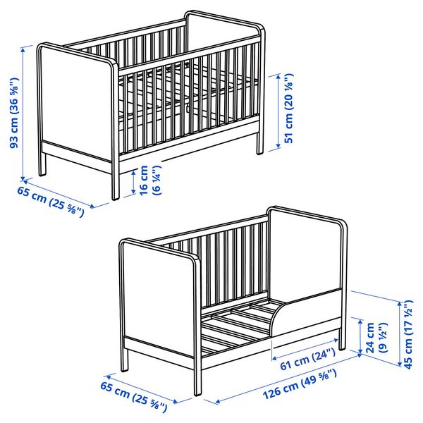IKEA в интерьере - схема-чертеж с размерами