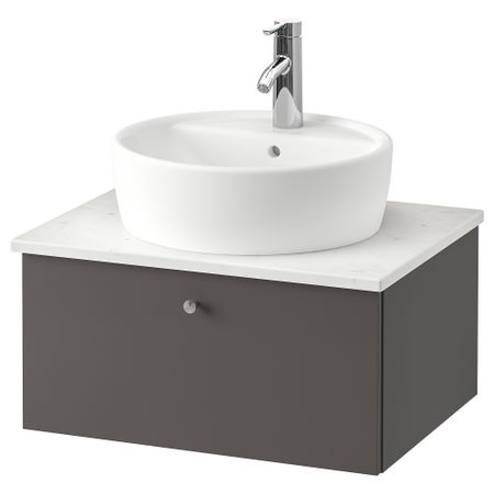 Шкаф под раковину, столешница 45, раковина, 62x49x45 cm IKEA GODMORGON ГОДМОРГОН, TOLKEN ТОЛКЕН, TÖRNVIKEN ТОРНВИКЕН 893.385.07