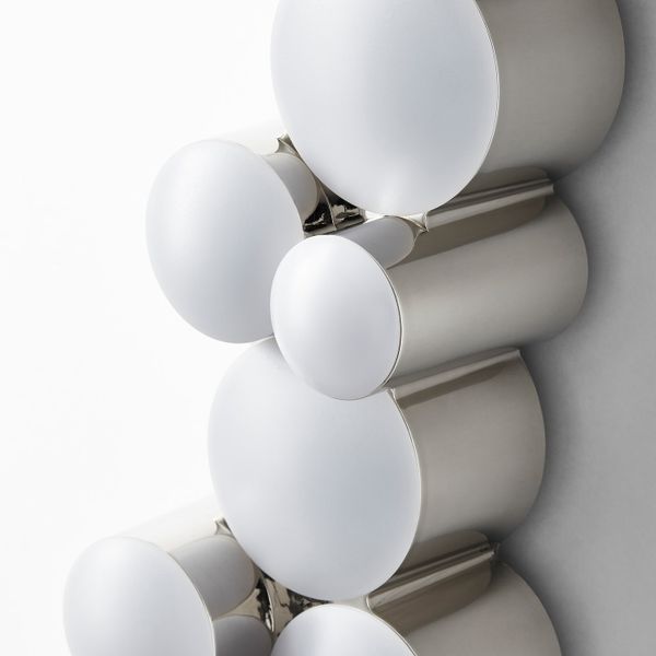 Бра, светодиодный, светло-серый, хромированный IKEA СЁДЕРСВИК 503.610.23 - схема-чертеж с размерами