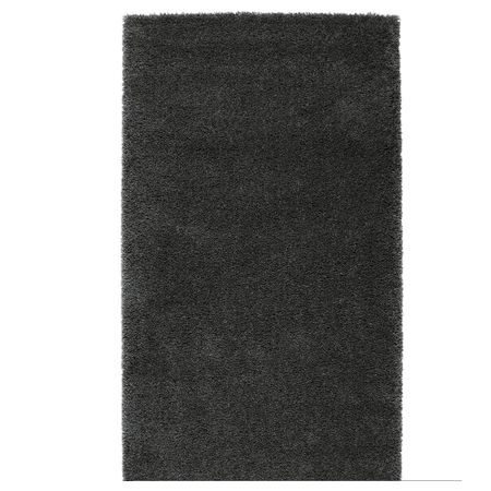Ковер, длинный ворс ОДУМ, темно-серый (80x150 см)