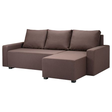 Диван-кровать с козеткой, Рудорна коричневый IKEA GIMMARP ГИММАРП 504.489.03