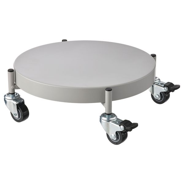 Подставка на колесах, для дома, улицы светло-серый, 32 см IKEA OLIVBLAD ОЛИВБЛАД 605.613.14 - фото 3