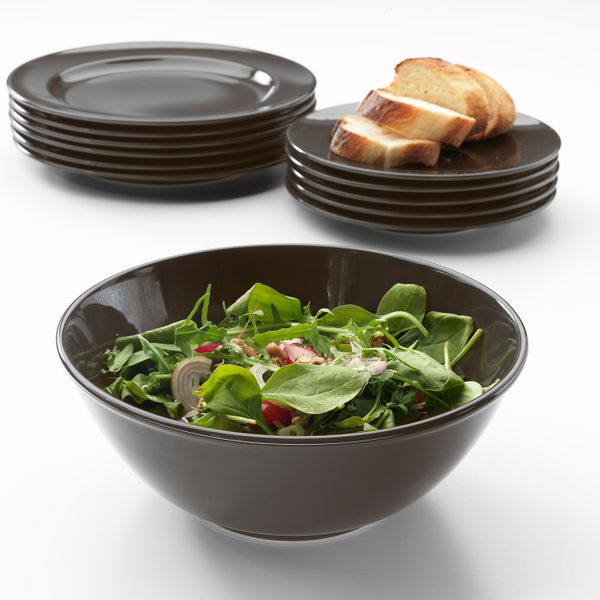 Сервировочная миска, темно-серый 24 см IKEA ВАРДАГЕН 403.726.11 - фото 2