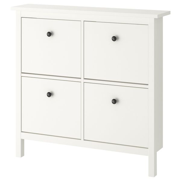 Галошница, 4 отделения, белый 107x22x101 см IKEA HEMNES ХЕМНЭС 803.754.34 - фото 1