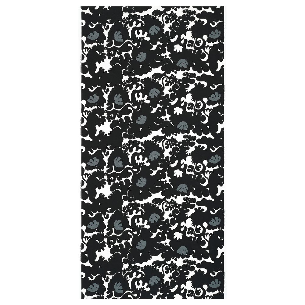 Отрез ткани, черный-белый, 150x300 см IKEA STRECKFLY 205.553.10 - фото 1