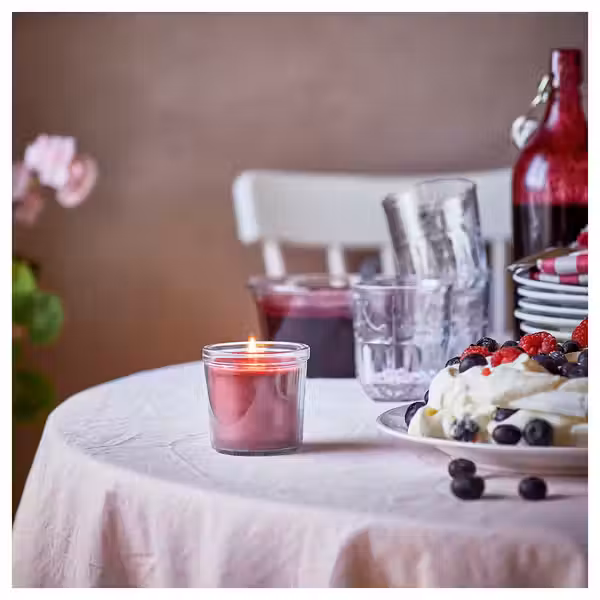 STÖRTSKÖN СТЁРТСКЁН Ароматическая свеча в стакане - Ягоды/красный 20 ч - фото 4