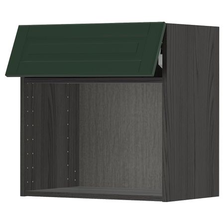 Навесной шкаф для СВЧ-печи, черный, Будбин темно-зеленый 60x60 см IKEA МЕТОД 193.132.75