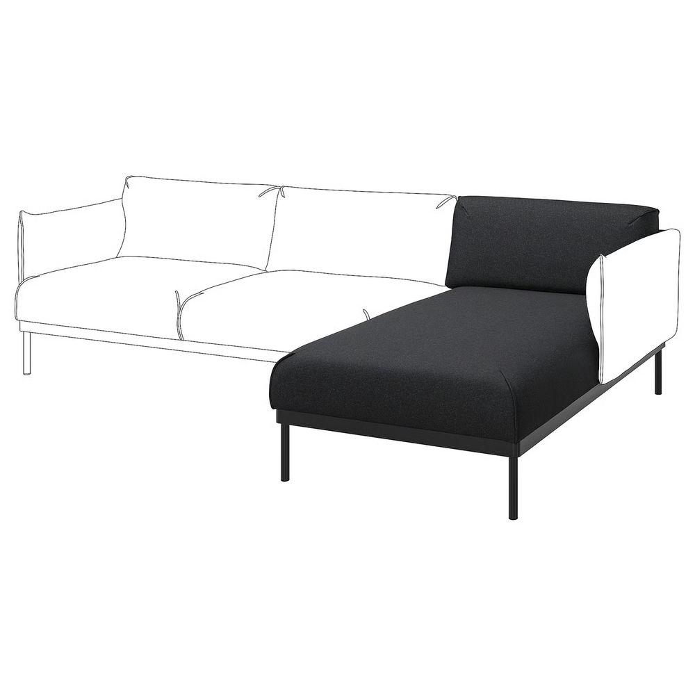 IKEA, вид спереди - схема-чертеж с размерами