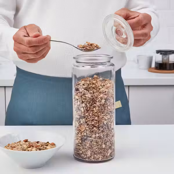 VARDAGEN Банка с крышкой - прозрачное стекло 1.8 л - фото 2