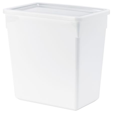 Контейнер + крышка для сухих продуктов ТИЛЛЬСЛУТА, белый (23x15x23 см)