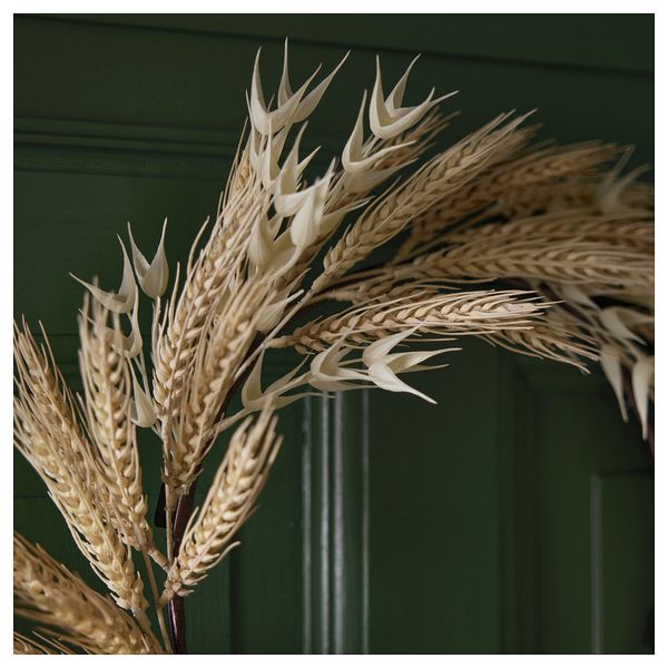 Искусственный венок, для дома, улицы естественный, 43 см IKEA HÖSTAGILLE 705.757.92 - схема-чертеж с размерами